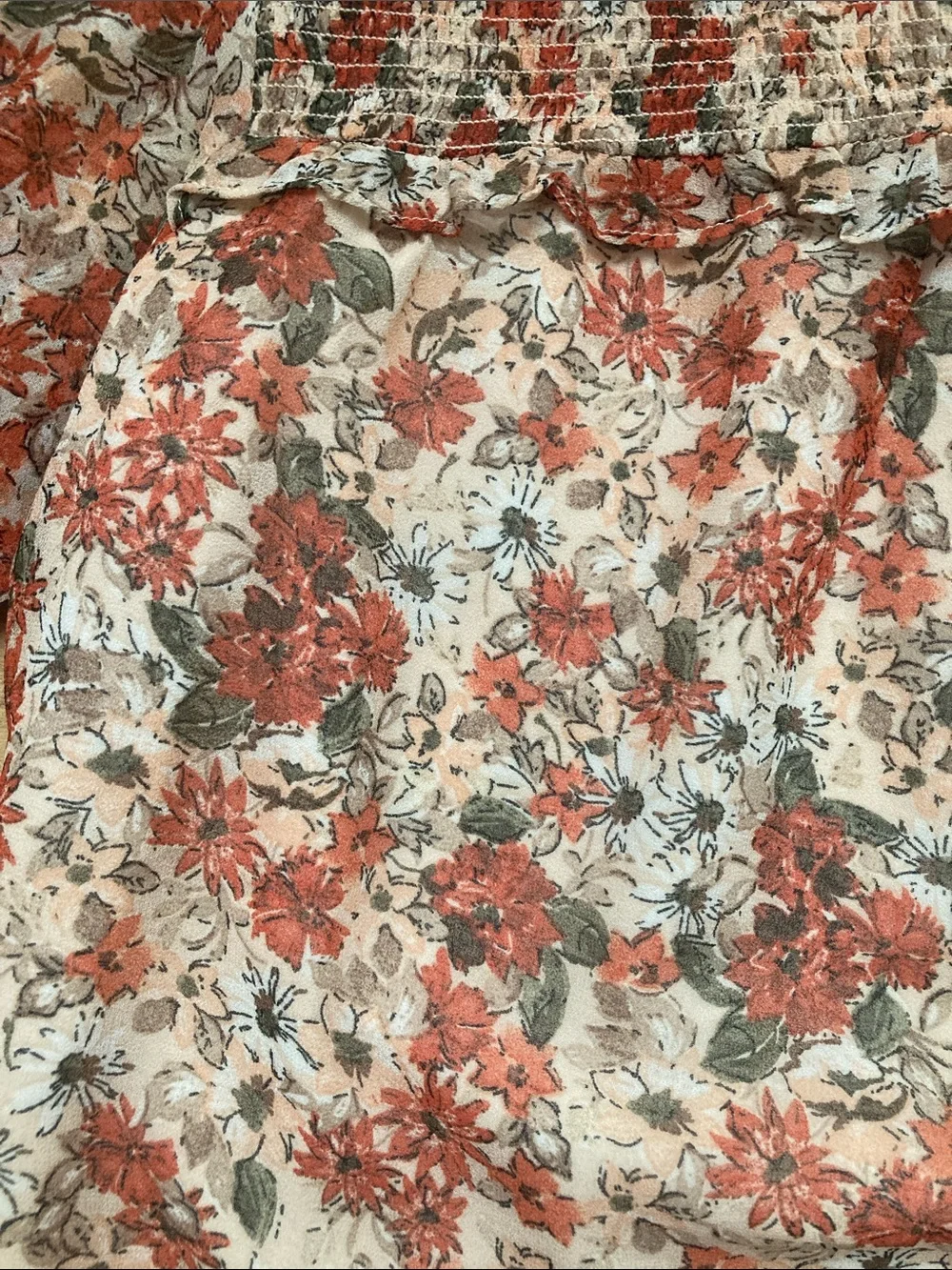 Roolee Floral Puff Sleeve Boho Blouse